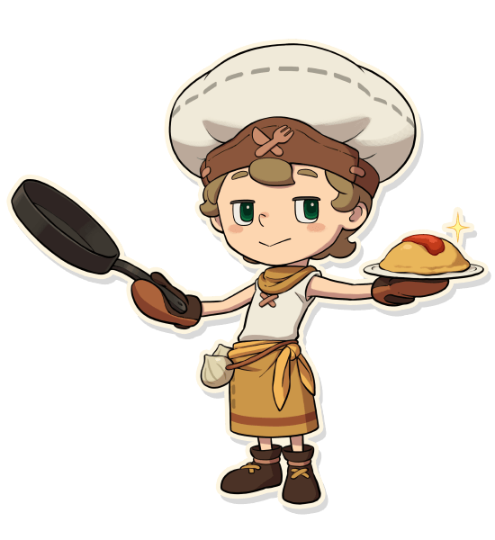 Official Cook Life character artwork from Fantasy Life i