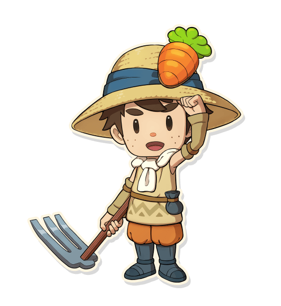 Official Farmer Life character artwork from Fantasy Life i