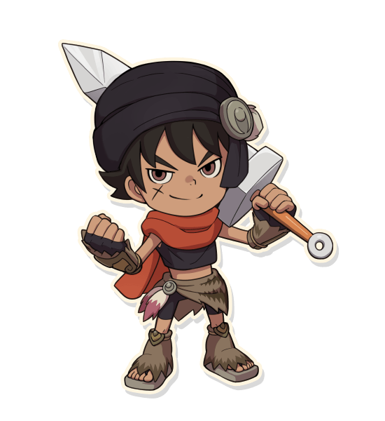 Official Mercenary Life character artwork from Fantasy Life i