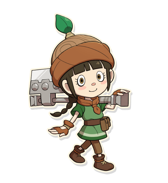Official Woodcutter Life character artwork from Fantasy Life i